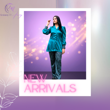 The Azure Leopard Satin Set