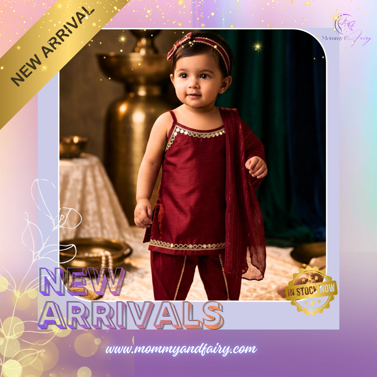 mommy n fairy maroon